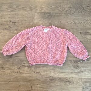 Zara Pink Knit Kids Sweater